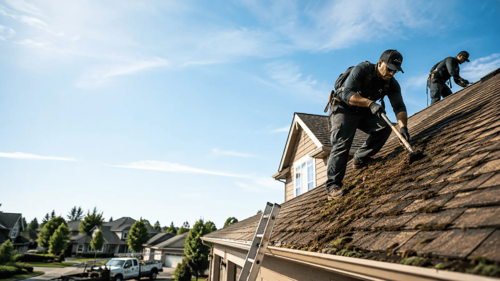 Roof Moss Removal in Carrier Mills, IL near me